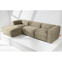 Konsimo - buffo Ecksofa Links mit extrem weicher und bequemer Sitz, gelb von KONSIMO