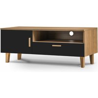 Konsimo - frisk Lowboard , schwarz von KONSIMO