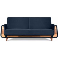Gustavo Sofa 3-Sitzer mit Schlaffunktion, blau - Konsimo Gustavo Sofa 3-Sitzer mit Schlaffunktion, blau - Konsimo von KONSIMO