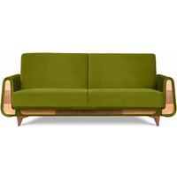 Gustavo Sofa 3-Sitzer mit Schlaffunktion, grün - Konsimo von KONSIMO