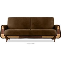 Gustavo ii Sofa 3 Personen, Hellbraun - Konsimo von KONSIMO