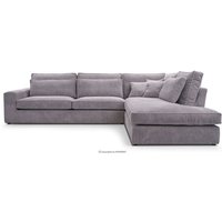 Konsimo - impera Gemütliches Ecksofa 4/5 Sitzer rechts aus Cordbezug, grau Konsimo - impera Gemütliches Ecksofa 4/5 Sitzer rechts aus Cordbezug, grau von KONSIMO