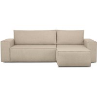 Konsimo - napi ii Ecksofa Big links/rechts aus Bouclé-Stoff, hellbeige Konsimo - napi ii Ecksofa Big links/rechts aus Bouclé-Stoff, hellbeige von KONSIMO