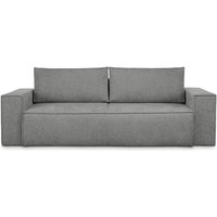 Napi ii Sofa 3 Sitzer, mit Schlaffunktion, Modern, grau - Konsimo von KONSIMO