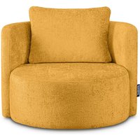 Raggi Drehsessel, Senfgelb - Konsimo Raggi Drehsessel, Senfgelb - Konsimo von KONSIMO