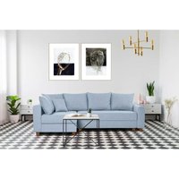 Konsimo - revo Ecksofa 3-4 Sitzer, Schlaffunktion, Blau Konsimo - revo Ecksofa 3-4 Sitzer, Schlaffunktion, Blau von KONSIMO