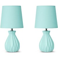 Soter 2er Set Tischlampen, Mint - Konsimo von KONSIMO