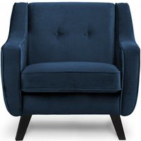 Konsimo - terso Sessel mit Velours-Bezug, Dunkelblau Konsimo - terso Sessel mit Velours-Bezug, Dunkelblau von KONSIMO