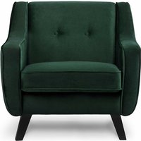 Konsimo - terso Sessel mit Velours-Bezug, Dunkelgrün Konsimo - terso Sessel mit Velours-Bezug, Dunkelgrün von KONSIMO