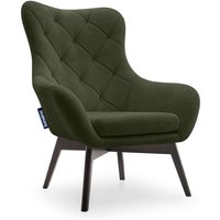 Ramos Eleganter gepolsterter Sessel, grün - Konsimo von KONSIMO
