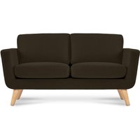 Konsimo - Schlafsofa mit Armlehnen tagio, Braun, Stoff, Scandinavian, 153x80x84 cm von KONSIMO