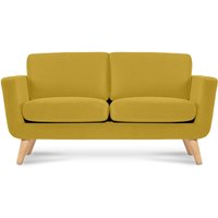 Konsimo - Schlafsofa mit Armlehnen tagio, Gelb, Stoff, Scandinavian, 153x80x84 cm von KONSIMO