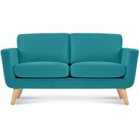 Schlafsofa mit Armlehnen tagio, Türkis, Stoff, Scandinavian, 153x80x84 cm - Konsimo von KONSIMO