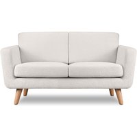 Schlafsofa mit Armlehnen tagio, Weiss, Stoff, Scandinavian, 153x80x84 cm - Konsimo von KONSIMO