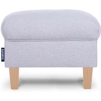 Sitzhocker zeitloses Design und pflegeleichter Stoff 'miles', Hellgrau, Stoff, Classic, 55x42x40 cm - Konsimo Sitzhocker zeitloses Design und pflegeleichter Stoff 'miles', Hellgrau, Stoff, Classic, 55x42x40 cm - Konsimo von KONSIMO