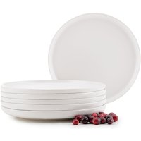 Teller-Set victo 6-tlg. Weiß Keramik 27cm - Konsimo Teller-Set victo 6-tlg. Weiß Keramik 27cm - Konsimo von KONSIMO