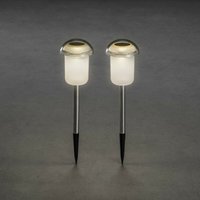 Konstsmide Assisi Outdoor Spike Solar Spike 2er Set, Stehleuchte, IP44 von Konstsmide