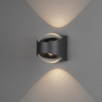 Konstsmide - led Wandleuchte Bitonto in Dunkelgrau 2x 5W 1250lm - grey von Konstsmide