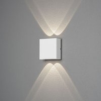 Konstsmide - led Wandleuchte Chieri in Weiß 2x 2W 400lm IP54 - white von Konstsmide