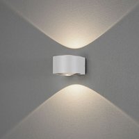 Konstsmide - led Wandleuchte Gela in Weiß 2x 6W 980lm IP54 - white von Konstsmide