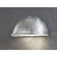 Konstsmide - Außenwandleuchte Downlight torino galvanisiert, 28 x 13,5 cm, Hausbeleuchtung von Konstsmide