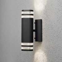 Konstsmide - Moderne Wandleuchte Modena aus Aluminium in schwarz, - black von Konstsmide