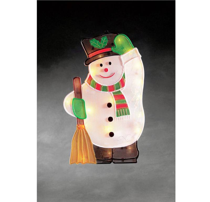 KONSTSMIDE Beleuchtetes Fensterbild 20-flammig, Kunststoff, warmweiß, 1lm, Schneemann, L25mm KONSTSMIDE Beleuchtetes Fensterbild 20-flammig, Kunststoff, warmweiß, 1lm, Schneemann, L25mm von KONSTSMIDE