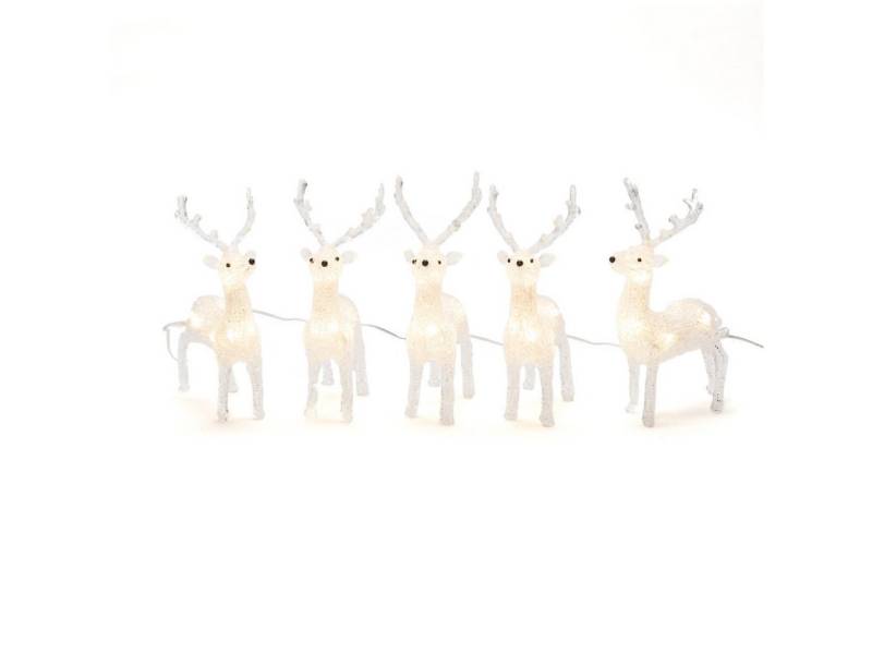 KONSTSMIDE Dekofigur Konstsmide Lichterkette LED Acryl Rentier 5 er Set KONSTSMIDE Dekofigur Konstsmide Lichterkette LED Acryl Rentier 5 er Set von KONSTSMIDE