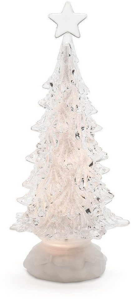 KONSTSMIDE LED Baum Acryl, Weihnachtsdeko, LED fest integriert, Warmweiß, rotierend, Höhe ca. 30 cm von KONSTSMIDE