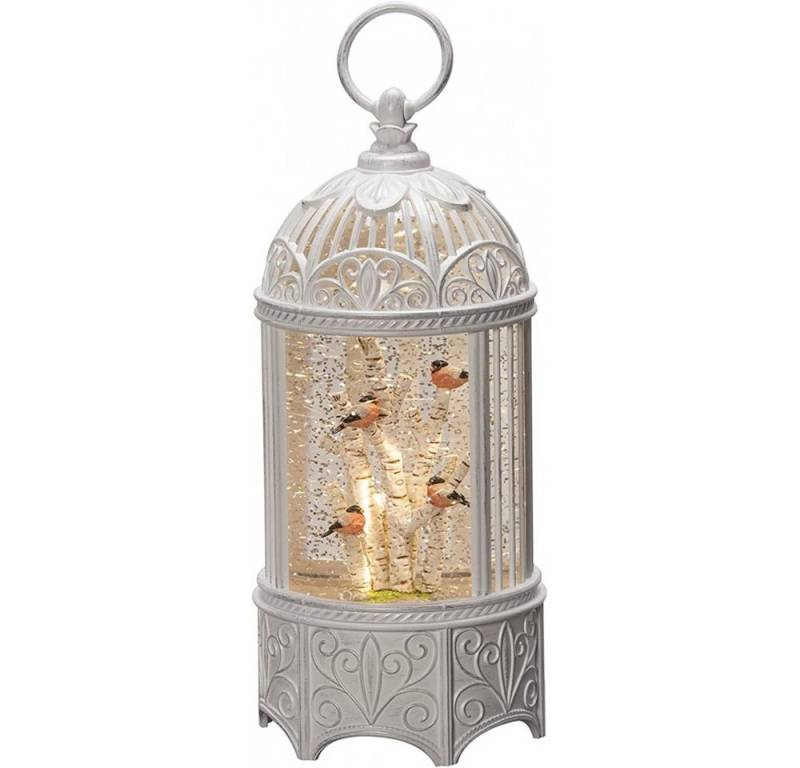 KONSTSMIDE LED Laterne Gimpel im Baum - LED Wasserlaterne - Timer - warmweiß - weiss KONSTSMIDE LED Laterne Gimpel im Baum - LED Wasserlaterne - Timer - warmweiß - weiss von KONSTSMIDE