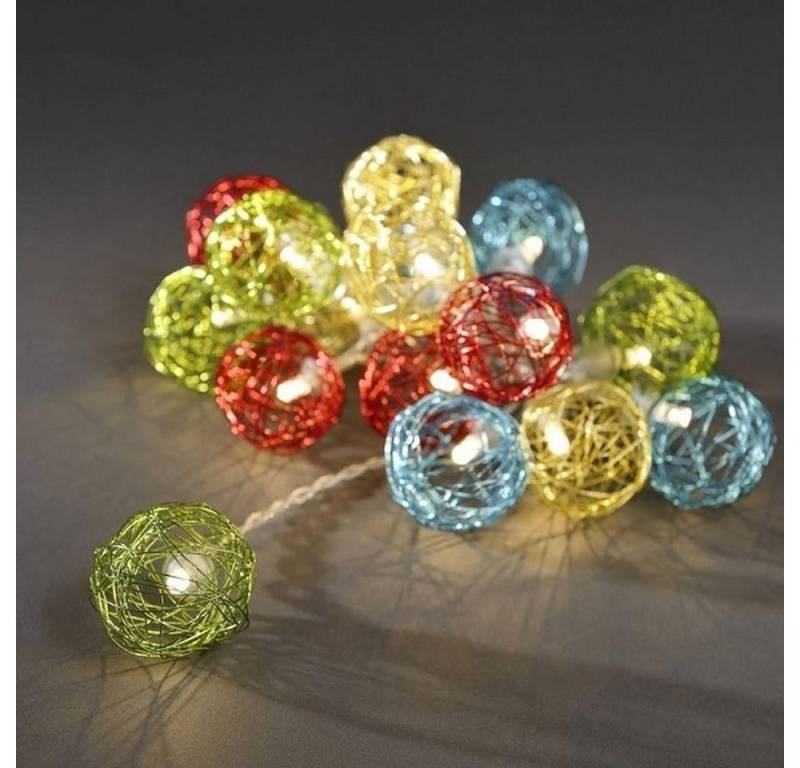 KONSTSMIDE LED-Lichterkette 3176-503 LED Dekolichterkette 16er ALU Drahtkugeln KONSTSMIDE LED-Lichterkette 3176-503 LED Dekolichterkette 16er ALU Drahtkugeln von KONSTSMIDE