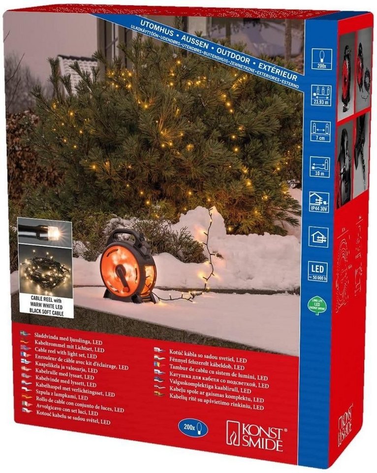 KONSTSMIDE LED-Lichterkette 3832-807 Micro LED Kabelaufroller 200 bernstein KONSTSMIDE LED-Lichterkette 3832-807 Micro LED Kabelaufroller 200 bernstein von KONSTSMIDE