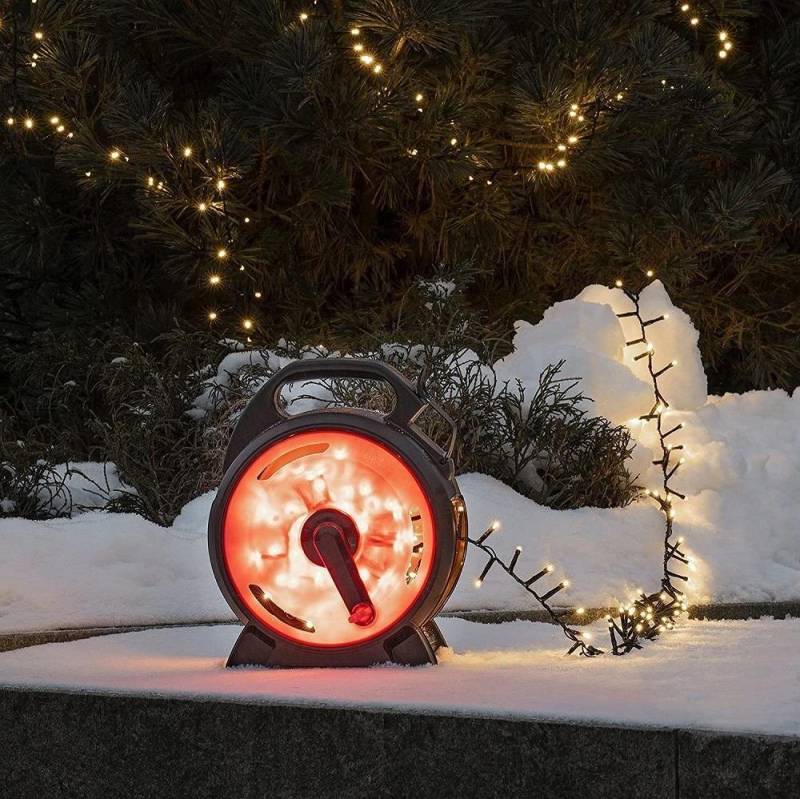 KONSTSMIDE LED-Lichterkette 3846-800 Micro LED Kabelaufroller 600 Bernstein von KONSTSMIDE