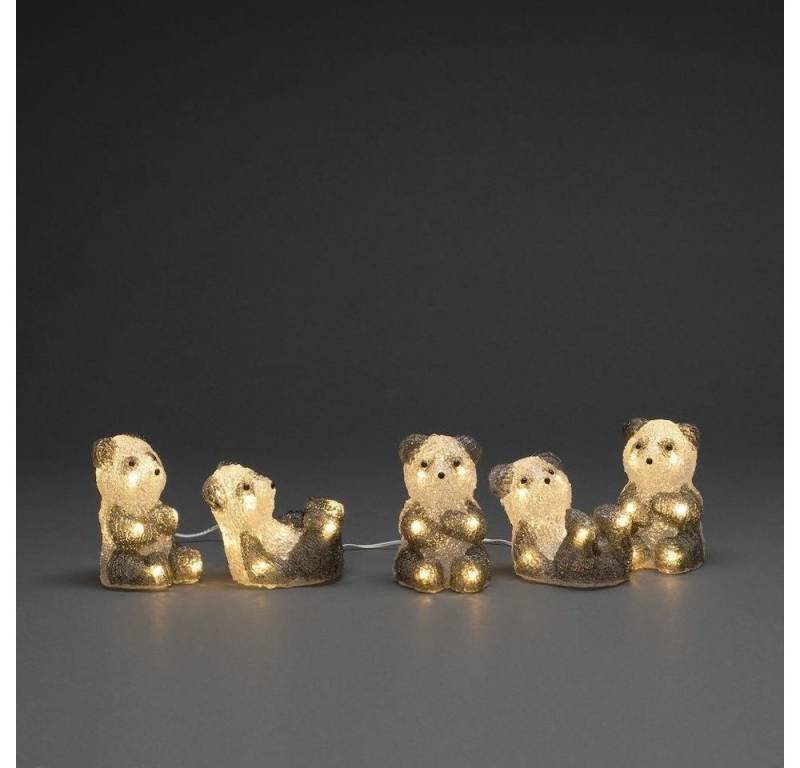 KONSTSMIDE LED-Lichterkette 6234-103 Acryl Panda 5-er Set s/w 40 ww LED von KONSTSMIDE