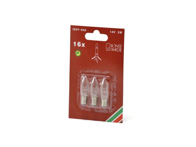 KONSTSMIDE LED-Lichterkette Konstsmide Ersatzbirne klar 14 V 3 W 3 Stück KONSTSMIDE LED-Lichterkette Konstsmide Ersatzbirne klar 14 V 3 W 3 Stück von KONSTSMIDE