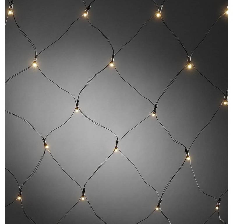 KONSTSMIDE LED-Lichternetz 3723-100 LED Lichternetz 40er warmweiß 80x80cm Batterie 6/9h Timer von KONSTSMIDE