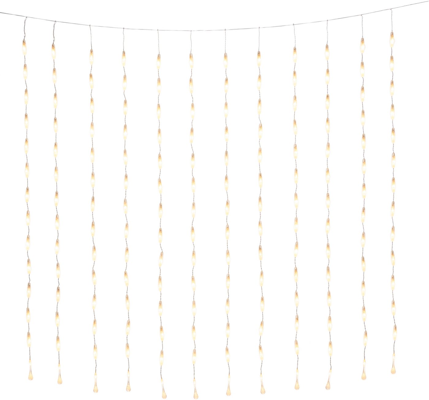 KONSTSMIDE LED-Lichtervorhang Weihnachtsdeko aussen, 400 warm weiße Dioden von KONSTSMIDE
