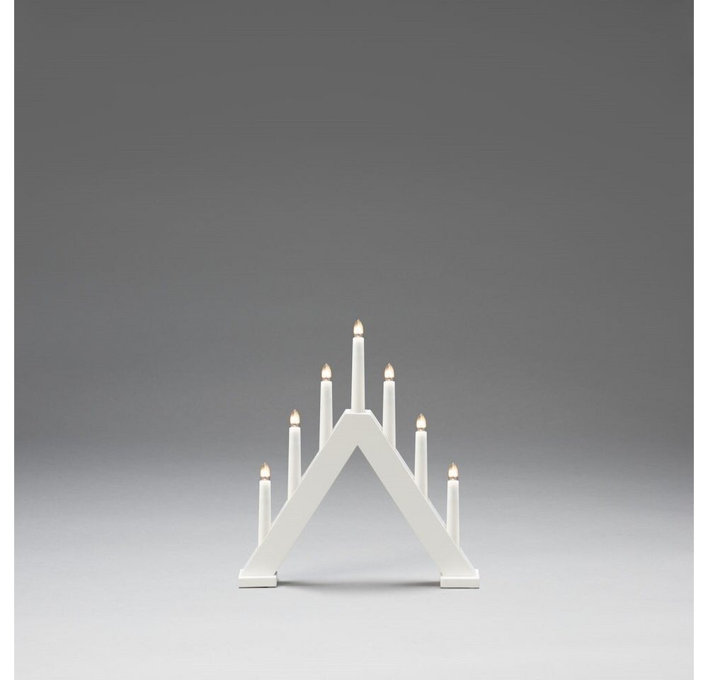 KONSTSMIDE LED Schwibbogen 7-flammig, Holz, weiß, 21W, 8lm, L50mm KONSTSMIDE LED Schwibbogen 7-flammig, Holz, weiß, 21W, 8lm, L50mm von KONSTSMIDE