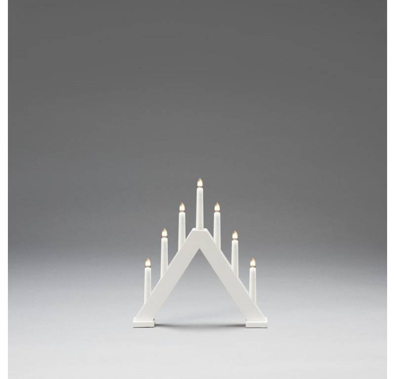 KONSTSMIDE LED Schwibbogen 7-flammig, Holz, weiß, 21W, 8lm, L50mm von KONSTSMIDE