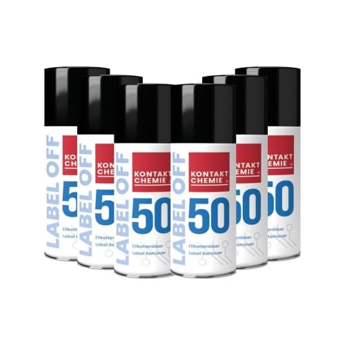 6 Stück Kontakt Chemie® Etikettenlöser | LABEL OFF 50 | je 100ml von KONTAKT CHEMIE