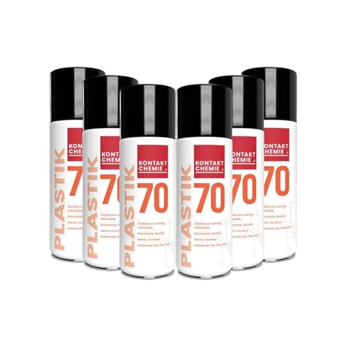 6 Stück Kontakt Chemie® Leiterplatten-Schutzlack | PLASTIK 70 | je 200ml von KONTAKT CHEMIE