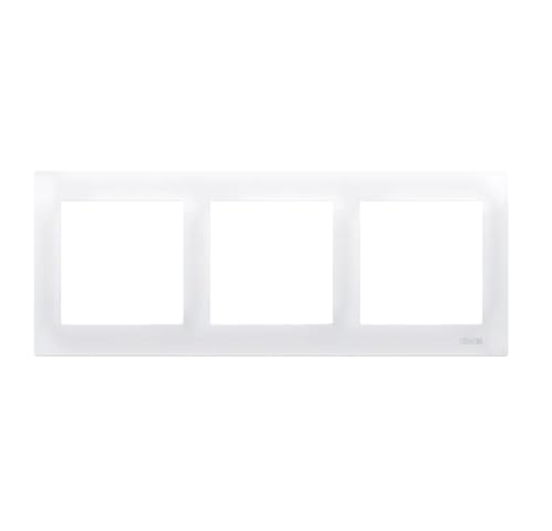 Rahmen 3fach /Paneel für Lichtschalter und Steckdose. Rahmen für Wandlichtschalter und Steckdose in weiß IP20/IP44, DR3/11 Simon 54 Premium Rahmen 3fach /Paneel für Lichtschalter und Steckdose. Rahmen für Wandlichtschalter und Steckdose in weiß IP20/IP44, DR3/11 Simon 54 Premium von KONTAKT Simon
