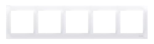 Rahmen 5fach /Paneel für Lichtschalter und Steckdose. Rahmen für Wandlichtschalter und Steckdose in weiß IP20/IP44, DR5/11 Simon 54 Premium Rahmen 5fach /Paneel für Lichtschalter und Steckdose. Rahmen für Wandlichtschalter und Steckdose in weiß IP20/IP44, DR5/11 Simon 54 Premium von KONTAKT Simon