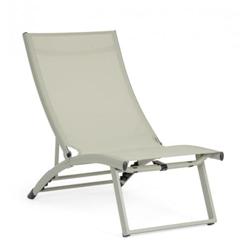 KONTE.DESIGN 2er-Set Liegestühle TAYLOR aus Aluminium und Textilene Sand von KONTE.DESIGN