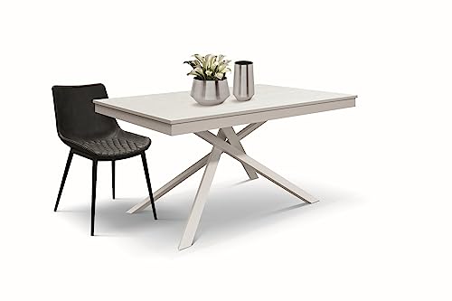 KONTE.DESIGN VOLPAIA Tisch, Holz Metall, Weiß Esche, Unica von KONTE.DESIGN