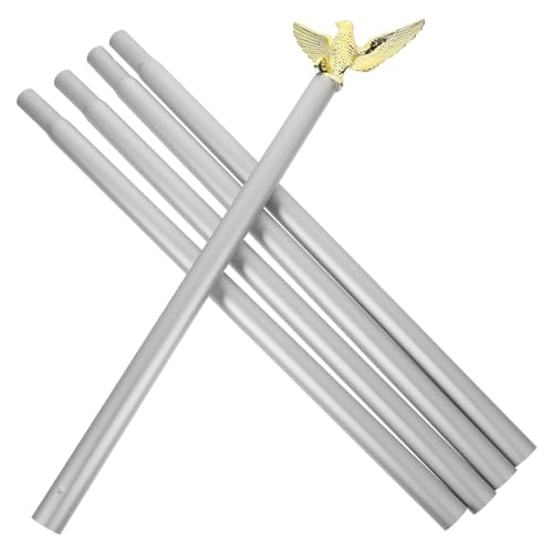 KONTONTY 1 Satz Aluminium Flaggenmast Set Fuß Abnehmbarer Fahnenmast für Garten Terrasse oder Robust Rostfrei Windfest für Sportveranstaltungen von KONTONTY