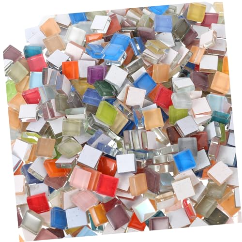 KONTONTY 1 Satz DIY Kristall Mosaikfliesen Bunte Glasstücke für Kreative Bastelprojekte Vielseitig Einsetzbar für Dekorationen für Eltern für Feste und Anlässe von KONTONTY