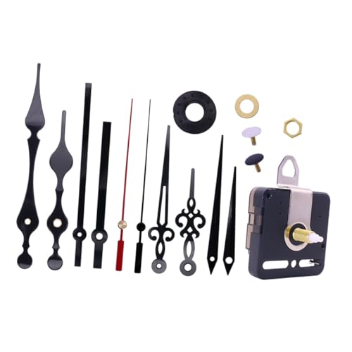 KONTONTY 1 Satz DIY Quarzuhrwerk mit Langen Zeigern und Zubehör für Wanduhren Präzise Leise Mechanismen für Uhrenprojekte und Reparaturen von KONTONTY