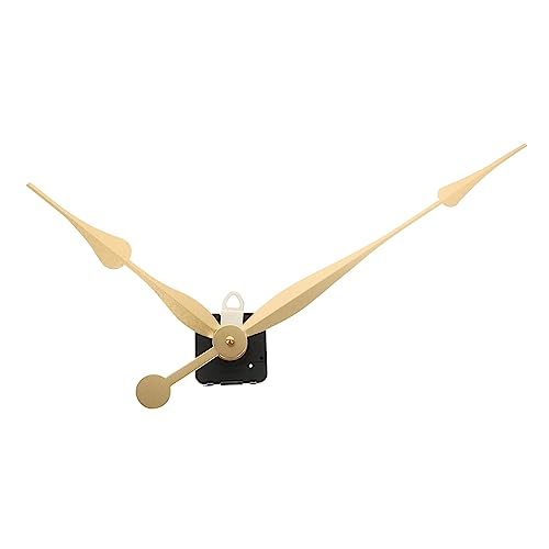 KONTONTY Wanduhrwerk Satz Stummschaltuhrwerk mit 30cm Langen Zeigern Hochdrehmoment Uhrmechanismus für Selbstgemacht Uhren Uhrzeigerzubehör für Büro Schlafzimmer Wohnzimmer von KONTONTY