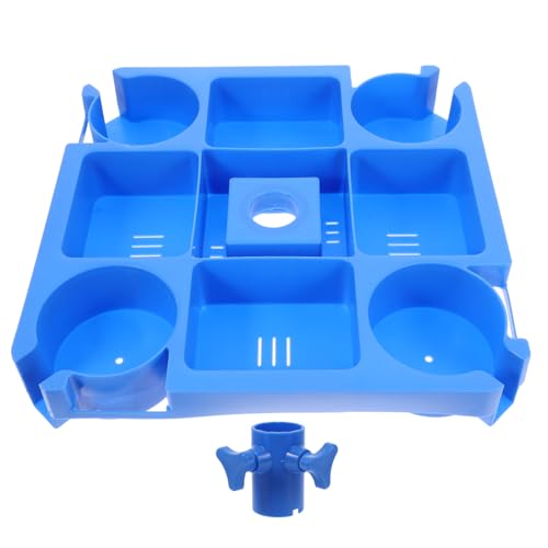 KONTONTY 1 Satz Getränkehalter Poolschirm -tablett Regenschirm-tablett Tisch Tablett Umberalla-Tisch Schwimmbadtisch Pool-beistelltisch Blau Wiederverwendbar KONTONTY 1 Satz Getränkehalter Poolschirm -tablett Regenschirm-tablett Tisch Tablett Umberalla-Tisch Schwimmbadtisch Pool-beistelltisch Blau Wiederverwendbar von KONTONTY
